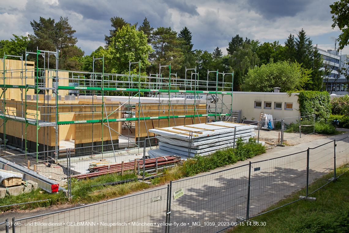 15.06.2023 - Neubau des Kindergartens und Hort für Kinder in der Quiddestraße in Neuperlach